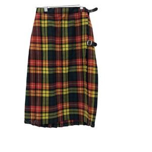 Youth Size 10 John Morrison Wool Tartan Kilt Scotland Plaid Skirt